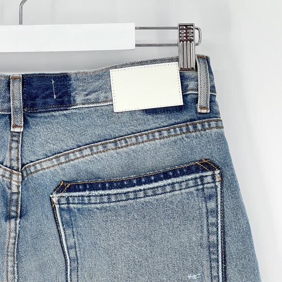 EB DENIM NWT Unraveled Two Jeans Women’s Size 30 Newport Wash Raw Hem USA Made - Picture 7 of 8